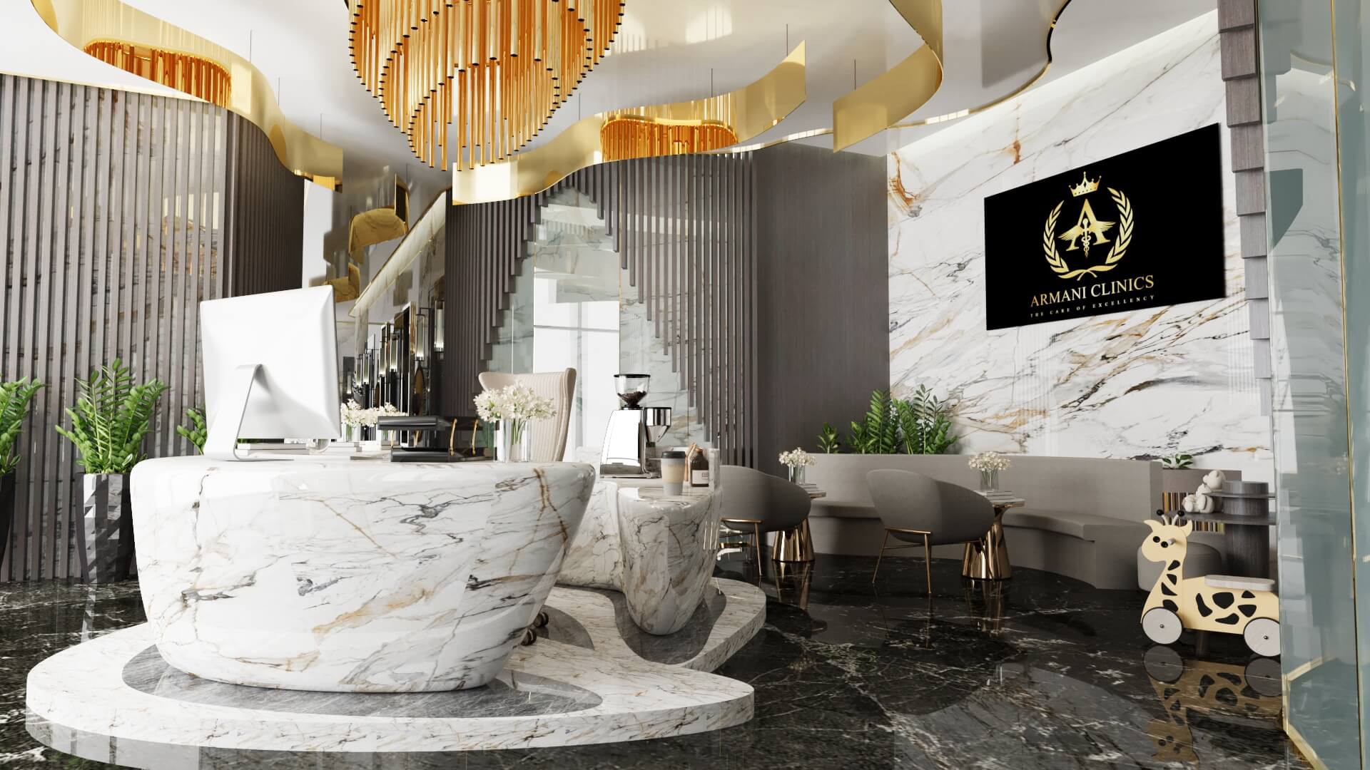Rendered image of Armani Clinics